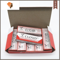 不锈钢老式手动剃须刀刮胡理发刮脸刀架修眉刀架男女通用送10刀片 三维工匠 克劳德刀片100片