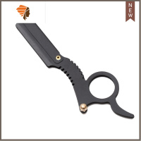 剃须刀老式手动刮刀指环王小巧刮胡刀理发店刮脸刀修眉除体毛腿毛 三维工匠 黑剃刀(无刀片)手动剃须刀