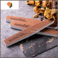 美甲砂条抛光双面薄搓条家用磨指甲工具套装海绵修指甲锉专用 三维工匠 棕色(10根装)抛光折锉