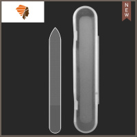 纳米玻璃打磨砂条抛光搓亮甲套装双面水晶美甲工具器便携 三维工匠 12cm尖头1支抛光折锉