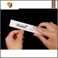 指甲锉打磨条美甲磨指甲砂条抛光条挫条海绵搓修甲皮套装工具 三维工匠 注意:(10条装)紫心长方形砂条抛光折锉