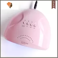 美甲灯光疗机48W速干led感应烤灯做指甲家用烘干机美甲店专用工具 三维工匠 FM-48W太阳灯-粉色指甲烘干器