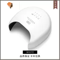 美甲灯速干指甲灯便携迷你烘干光疗机家用指甲油胶美甲店专用烤灯 三维工匠 新品M14光疗机白色指甲烘干器