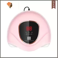 美甲光疗机烤灯速干快干专业工具家用迷你指甲油胶烤烘干小型照灯 三维工匠 S2 Pro 粉色 72W指甲烘干器