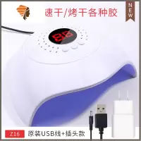 烤指甲机小型家用烘干指甲油烤灯速干快干led光疗照甲灯小美甲灯 三维工匠 速干光疗机 原装USB线+插头款指甲烘干器