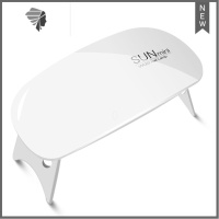 美甲光疗灯鼠标迷你式光疗机led灯烘干机支架烤灯便携式指甲照灯 三维工匠 白色光疗机(含usb线)指甲烘干器