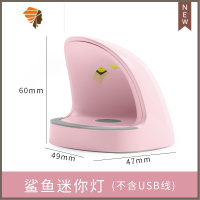 美甲灯迷你指甲油胶烤灯照甲油灯光疗烤甲小烘干家用小型光疗机 三维工匠 迷你鲨鱼灯粉色(不带数据线)指甲烘干器