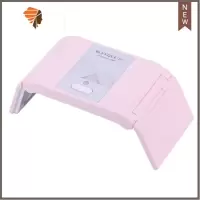 美甲光疗灯36W可充电式折叠便携式迷你美甲灯带锂电池甲油胶照灯 三维工匠 粉色插电式指甲烘干器