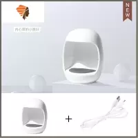 迷你美甲灯光疗机小型便携速干做指甲油胶烤灯烘干机led照灯家用 三维工匠 皓雪白+安卓充电线指甲烘干器