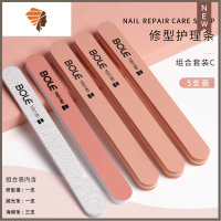 粗抛光打磨搓条耐磨家用美甲工具全套海绵修指甲锉 三维工匠 搏乐修型搓X1+抛光X1+海绵X3抛光折锉