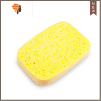 丝妍泡立多卸妆棉洗脸扑洁面扑洗面加厚海绵海藻清洁工具海绵 三维工匠 黄色