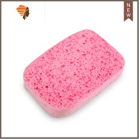 丝妍泡立多卸妆棉洗脸扑洁面扑洗面加厚海绵海藻清洁工具海绵 三维工匠 粉红色