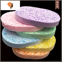 享新惠木浆棉洗脸扑蜂窝洁面扑加厚圆形海绵卸妆棉片大孔温和深层 三维工匠 15mm木浆洗脸扑[2片装]