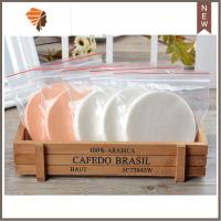 影楼大号圆形湿粉扑干湿两用海绵洗脸化妆细腻柔软气垫粉饼化妆棉 三维工匠 2袋肤色3袋白色