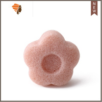 棵沐魔芋洗脸扑深层清洁洁面海绵擦脸洗脸器去角质 三维工匠 梅花粉花朵状面扑