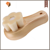 日式软毛洗脸刷细密深层手工梅花清洁毛孔去黑头洁面刷木制洗器 三维工匠 日式洗脸刷