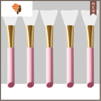 面膜刷软毛刷子硅胶刷美容刷化妆刷面膜工具彩妆刷美容院洁面美甲 三维工匠 [粉色]五支装 其它材质面刷