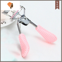 卷翘睫毛夹眼睫毛夹局部塑料化妆美容便携专用眉毛眉夹专业 三维工匠 按摩手柄7020粉色散装一个