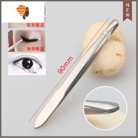 圆头眉毛夹拔倒睫毛器 倒睫镊子 贴双眼皮贴眉钳拔白发镊子 三维工匠 专业拔倒睫毛圆头(90mm)睫毛夹