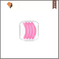特惠艾呵普硅胶替换胶条胶垫替换耐用橡胶眼睫毛圈高弹性用 三维工匠 粉色1盒4条睫毛夹
