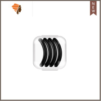 特惠艾呵普硅胶替换胶条胶垫替换耐用橡胶眼睫毛圈高弹性用 三维工匠 黑色1盒4条睫毛夹