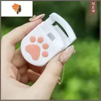 猫爪睫毛夹小型可爱卷翘定型便携式局部细节夹睫毛器玛丽安 三维工匠 白色猫爪