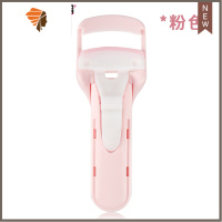 按压式睫毛夹女卷翘不夾眼皮睫毛器便携化妆工具玛丽安 三维工匠 浅粉色