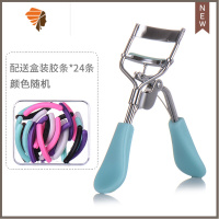 [配24胶条]睫毛夹初学者卷翘夹睫毛器迷你便携化妆睫毛工具 三维工匠 浅绿