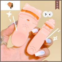 猫爪睫毛夹卷翘定型便携式小型细节局部分段式女太阳花 三维工匠 蜜桃粉