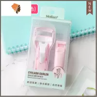 新版按压式睫毛夹卷翘不夹眼皮局部睫毛夹送胶垫 三维工匠 新版睫毛夹+局部夹 粉色