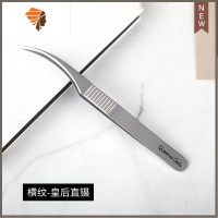匠心同款钛合金镊子美睫师专用 高精度嫁接睫毛公主夹金羽海豚夹 三维工匠 横纹-皇后直镊睫毛夹