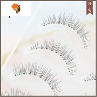纤丝明艳假睫毛自然女素颜大眼5对装非磨尖茶艺妆 三维工匠