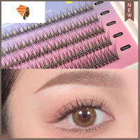 假睫毛女单簇混搭鱼尾朵毛分段式自然仿真眼睫毛自嫁接超软初学者 三维工匠