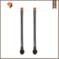 双头眼影刷眼影棒软毛海绵晕染化妆刷彩妆大小号便携新手化妆工具 三维工匠 大号2支 其它材质