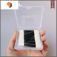 10支双头便携眼部遮瑕黑眼圈泪沟斑点遮痘印眼影棒海绵头眼影刷 三维工匠 白色10支 送收纳盒 其它材质