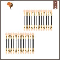 海绵刷双头长杆大头一次性便携眼部化妆刷一支套装小初学者 三维工匠 中号24支 人造纤维眼影棒