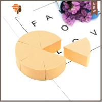 三角形海绵皮面粉扑12片美妆蛋干湿两用散粉定妆上妆不吃粉 三维工匠 肤色三角粉扑6片装