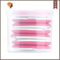 气垫BB霜7枚粉扑通用替换装化妆海绵干湿两用美妆蛋化妆工具 三维工匠 PU玫红7枚/盒装