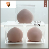 郭小妞 超酥软蟠桃美妆蛋带收纳盒海绵蛋上妆粉扑粉底液BB霜工具 三维工匠 3个淡粉色胖桃带盒子