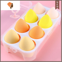 超软不吃粉美妆蛋蛋气垫粉扑彩妆海绵蛋干湿两用定妆化妆棉工具 三维工匠 #黄色系8只[盒装]