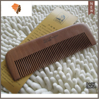精品桃木梳子16.5厘米大号无柄密齿 实木 原色不上漆 敬平 大号平板 塑料袋装 原色不上漆