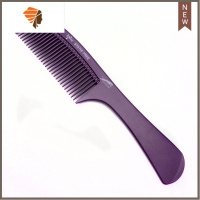 加厚女发梳子女士家用长发梳头烫染发宽齿大齿梳耐摔美发梳 敬平 515紫色