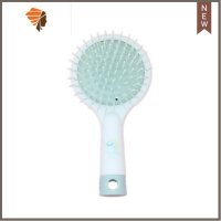 梳子女学生韩版网红可爱气垫按摩梳气囊tt梳少女心梳子镜子 敬平 小恐龙款-背面带镜子