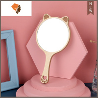 梳子女士专用长发儿童梳头女孩粉色KT美少女心可爱直发梳 敬平 猫咪耳朵 手柄镜子