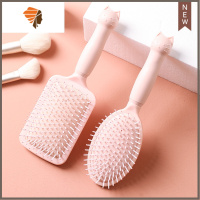 梳子卷发气垫气囊梳女士专用可爱长发按摩头皮经络顺发梳 敬平 北欧粉-方型气垫梳+椭圆气垫梳(卡通猫咪)