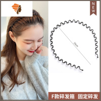 聚量发箍女刘海碎发头发夹子盘发器造型工具发夹百搭外出束发带 敬平 F款碎发箍造型夹