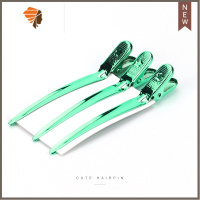 发根蓬松定位夹分区定型美发手推波纹夹子头发烫染发造型鸭嘴夹 敬平 绿色(3个装)造型夹