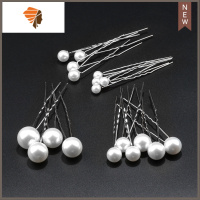 韩国头饰工具U型夹发夹发插U形夹发簪发梳盘发器发型造型插针发饰 敬平 大小珍珠18个一包银针造型夹