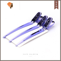 发根蓬松定位夹分区定型美发手推波纹夹子头发烫染发造型鸭嘴夹 敬平 紫色(3个装)造型夹