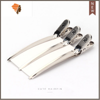 发根蓬松定位夹分区定型美发手推波纹夹子头发烫染发造型鸭嘴夹 敬平 银色(3个装)造型夹